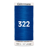 Gutermann naaigaren | 500m | 322 kobalt blauw naaigaren GM - 500M - 322 - kobalt blauw 4008015036584